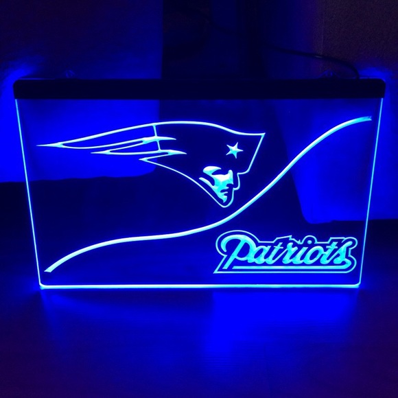 NEW ENGLAND PATRIOTS LED NEON LIGHT SIGN 8x12 - Picture 2 of 4